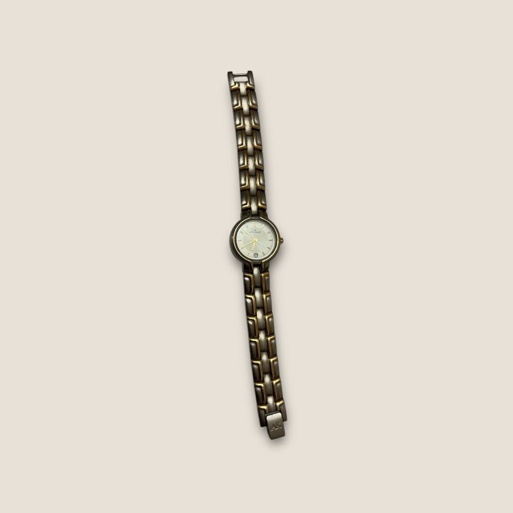 Vintage Ann Klein Womens Dainty Silver Watch 6.5" Link Bracelet Quartz - Picture 2 of 6